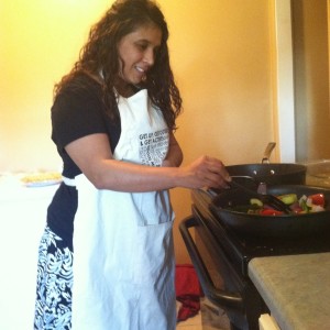 This is me working on my cooking skills. Not sure if I looked scared or confused. ha